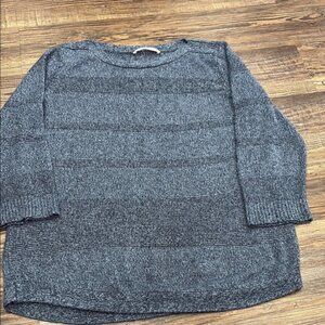 Alia Blue Gray Sweater